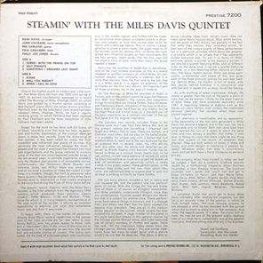 The Miles Davis Quintet / Steamin' With The Miles Davis Quintet (LP)
