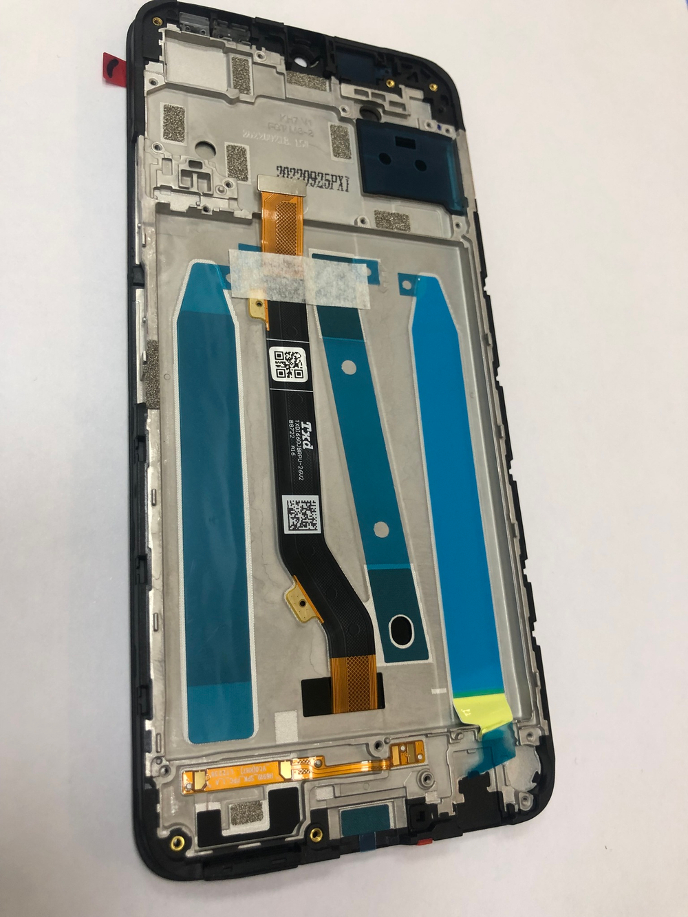 Дисплей в сборе с тачскрином и рамкой для Tecno Spark 9 Pro чёрный Оригинал