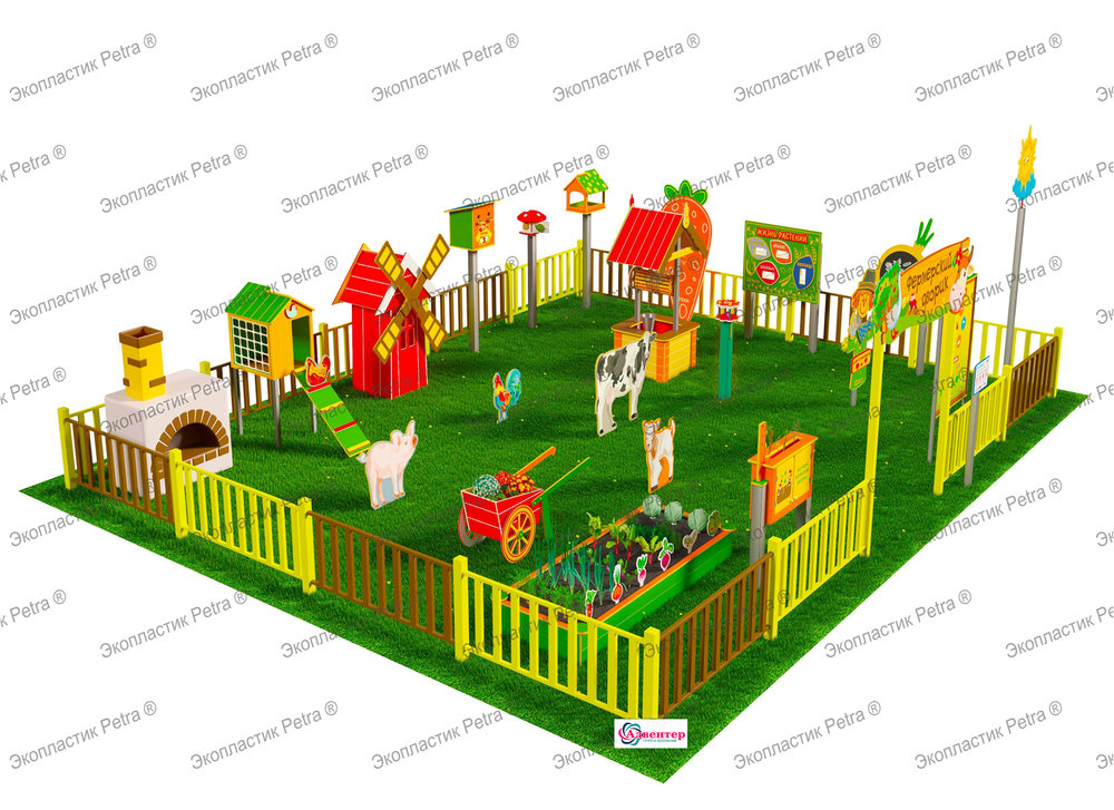 Игровая развивающая площадка Фермерский дворик Стандарт