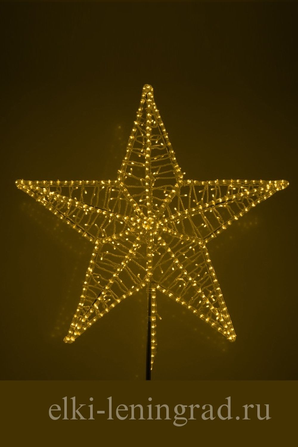 Световая макушка "Кремлевская" золотая (желтая)