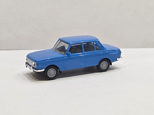 Машинка 1:87 Wartburg 353 '66, синий/коричневый