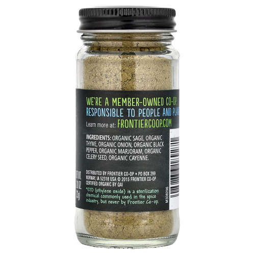 Frontier Co-op, органическая приправа для курицы с шалфеем, чабрецом и луком, 33 г (1,2 унции)