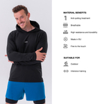 Кофта LONG-SLEEVE T-SHIRT WITH A HOODIE 330
Черная