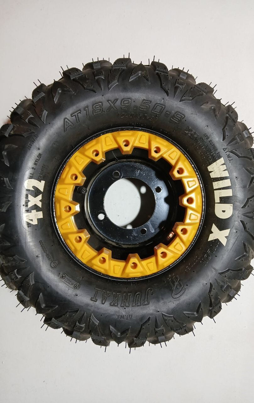 Колесо в сборе для квадроцикла (заднее) 18-9.50-8 Motoland VOX125 WILD X