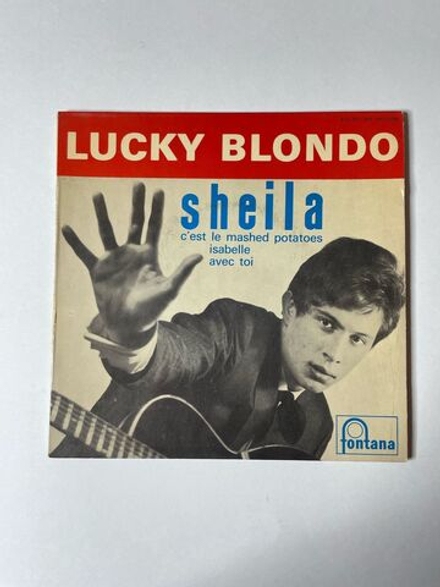 Винтажная виниловая пластинка LP Lucky Blondo Et Les Lucky Stars Sheila (France 1962) 7 дюймов