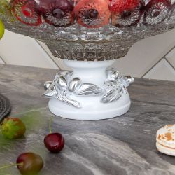 Фруктовница-конфетница Oliva Branch (Олива Бранч) Белая Мейджи