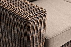 "Боно" диван из искусственного ротанга трехместный, цвет коричневый
