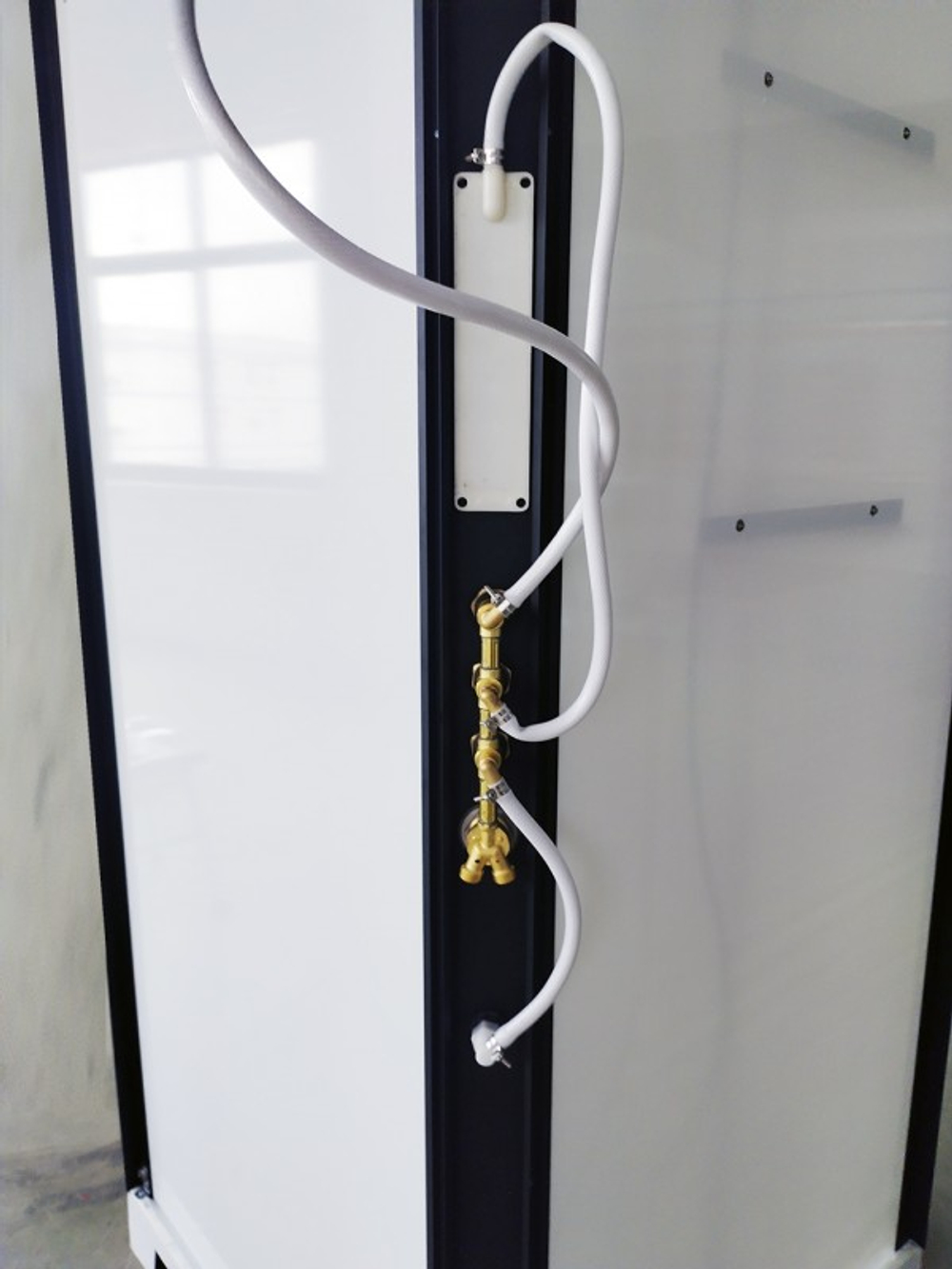 Кабина душевая Esbano (Эсбано) ESM-QUADRO-90 L, с низким поддоном, с гидромассажем, 90х90х215