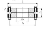 ИФС 300-16 изолирующее фланцевое соединение двухфланцевое