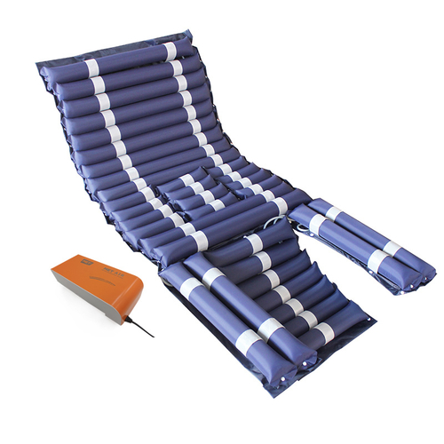 Бесшумный противопролежневый трубчатый матрас с отверстием и дополнительной секцией MET AIR WC-200