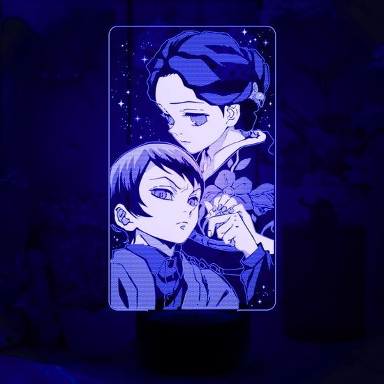 3D лампа Клинок рассекающий демонов. Тамаё и Юширо