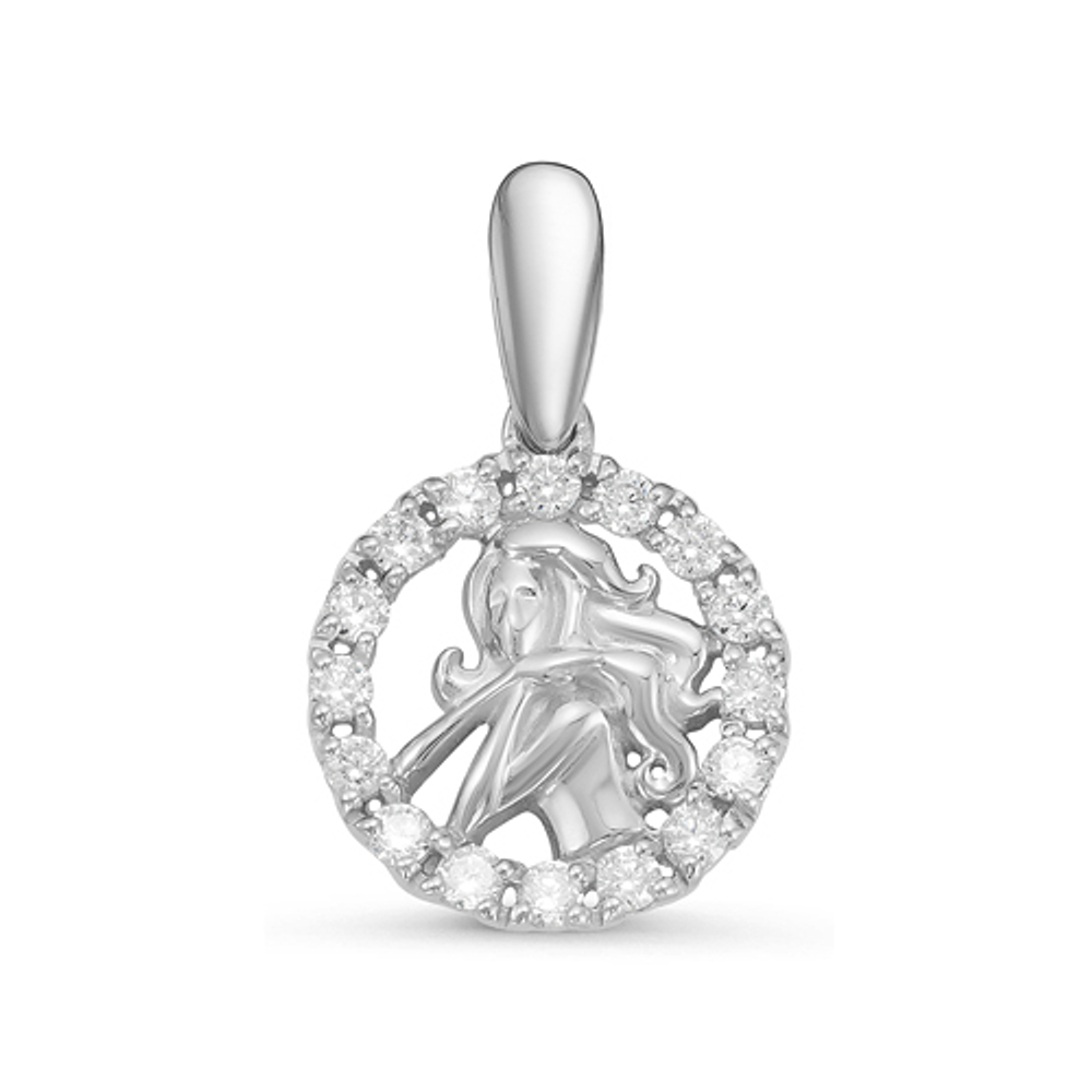 Подвеска из серебра 925 пробы с Фианит