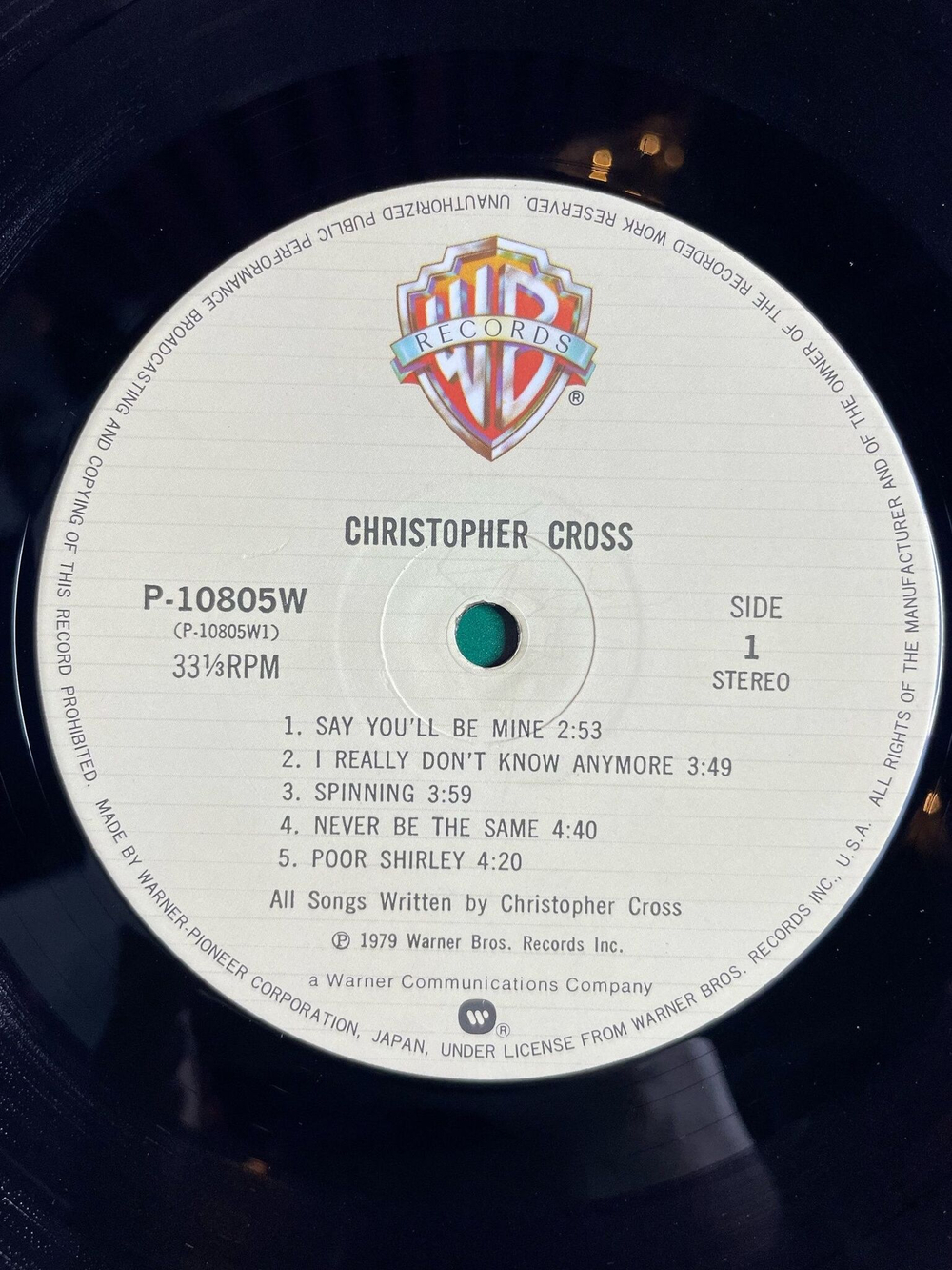 Винтажная виниловая пластинка LP Christopher Cross (Japan 1978) (Obi)