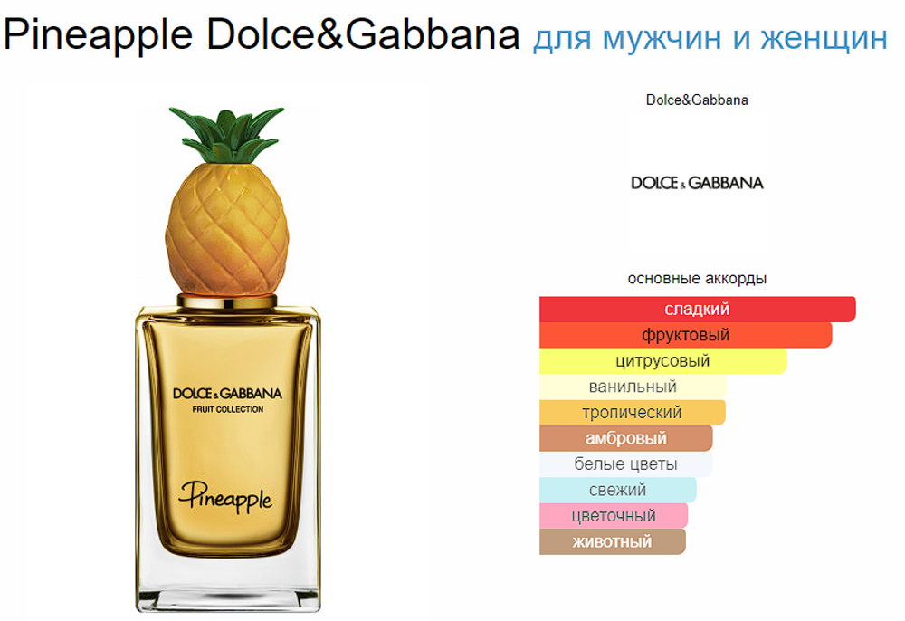 Dolce&Gabbana Fruit Collection Pineapple