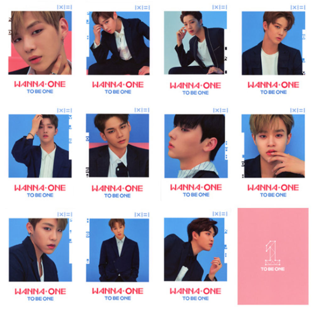 Копии официальных фотокарточек Wanna One - 1х1=1 (To be one)