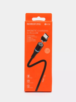 USB cable micro 1.2m магнитный Borofone BU16 2.4А black