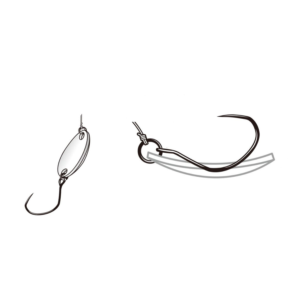 Крючок Decoy форелевый одинарный AH-9 Type IX #6 (в упаковке 8 штук)