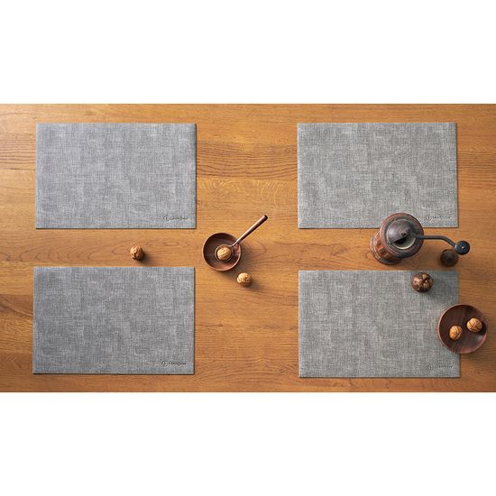 Набор из 4-х сервировочных салфеток leanera, 30х45 см, серые