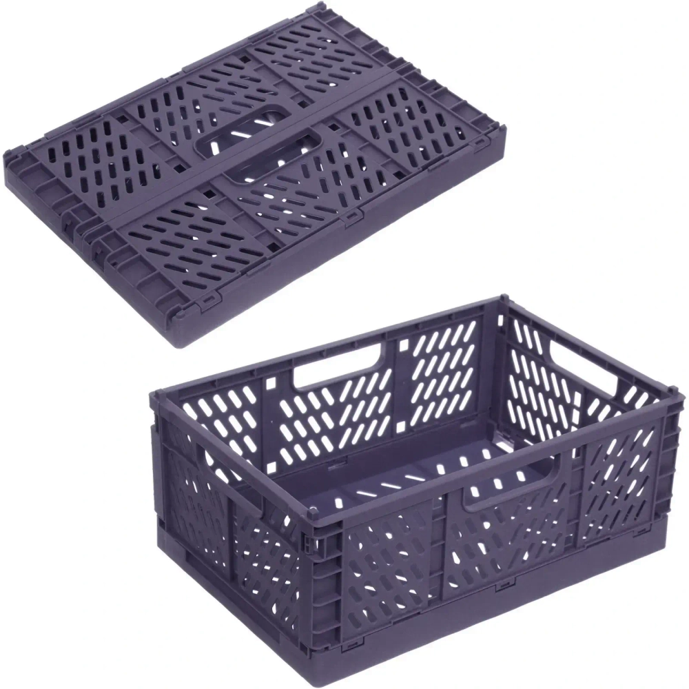 Ящик для хранения складной «ДЭСПО», цвет синий капри, 30.5*19.7*12.5