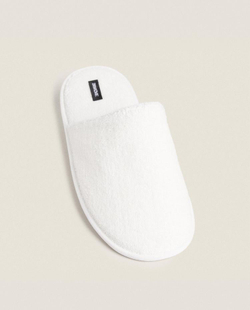 ZARA HOME ДОМАШНИЕ ТАПОЧКИ, БЕЛЫЙ