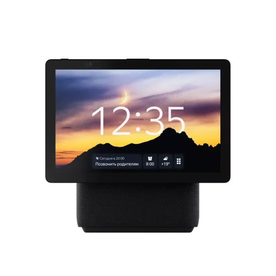 Яндекс Станция Дуо Макс с Алисой, черный с Zigbee, 60 Вт, Новая умная колонка