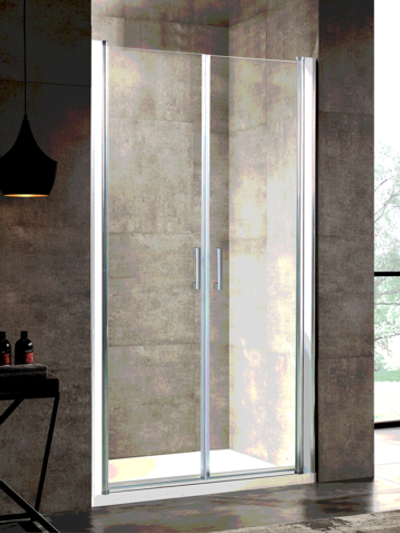 Душевое ограждение RIVER SUEZ  80 МТ Душевое ограждение 80х185 10000000740 Прямоугольная Универсальная  Хром матовый