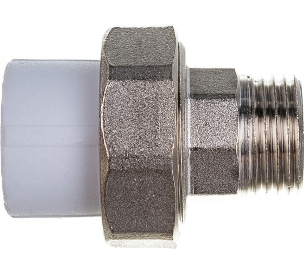 Муфта разъемная американка ППР 25 х 3/4" НР VALFEX PP-R полипропиленовая белая