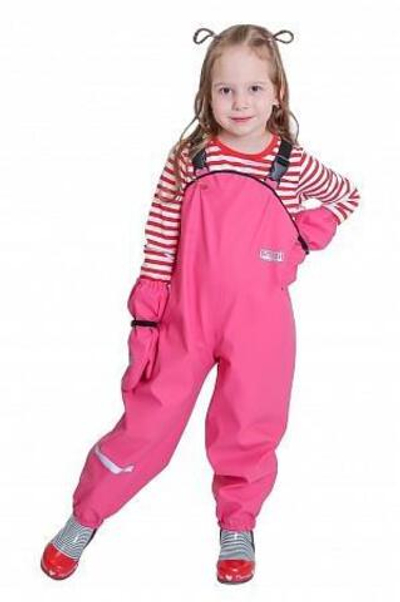 Полукомбинезон непромокайка р.140 розовый (Smail)