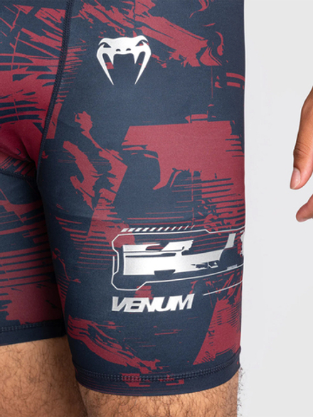 Шорты компрессионные Venum UFC Zenith Fight Week Navy Blue/Burgundy/Silver