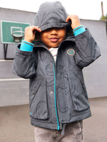 Куртка непромокаемая с флисовой подкладкой Next Q60-461, Черный