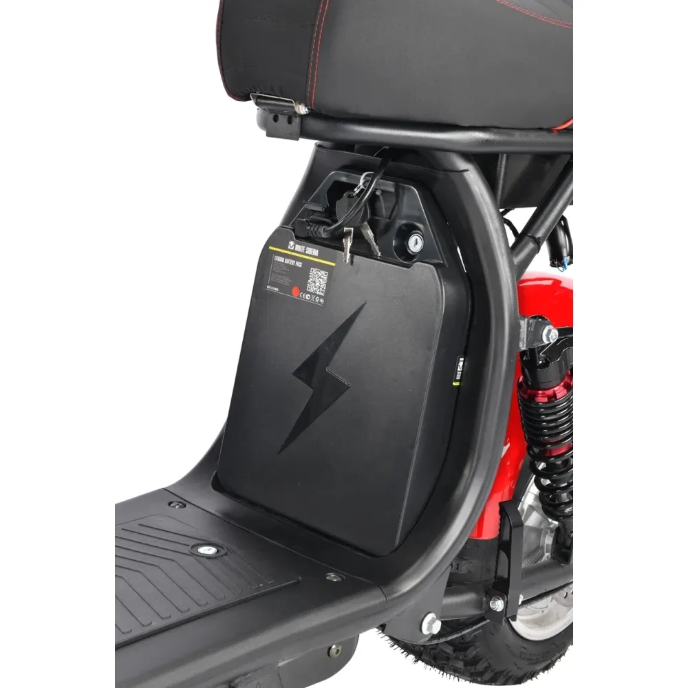 Электроскутер CityCoco White Siberia PRO+ 2500w Красный