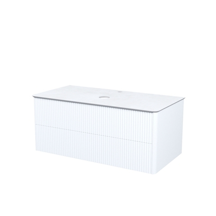 Тумба подвесная IDDIS Aiger, со столешницей, 100 см, белый, AIG10W0i95K