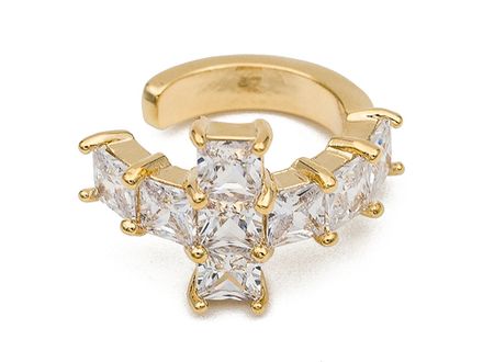 Кафф "Крест" со стразами