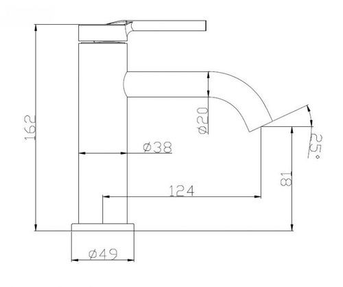 Смеситель для раковины BelBagno Etna ETN-LVM2-IN сатин матовый