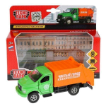 Модель ин. мет. "ГАЗ Газон NEXT мусоровоз" 15,5см, открыв. двери,в коробка SB-18-29-G-WB (Технопарк)