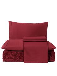 Набор с покрывалом  Tivolyo Baroc (бордовый)