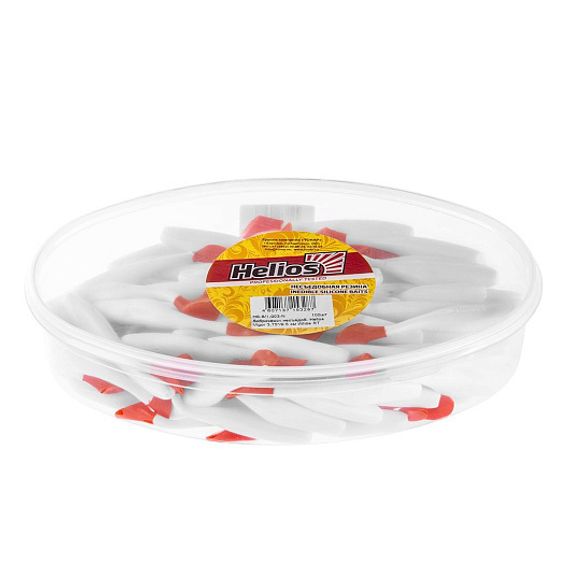 Виброхвост несъедоб. Vigor 3,75&#39;/9.5 см White RT 100шт. (HS-6/1-003-N) Helios
