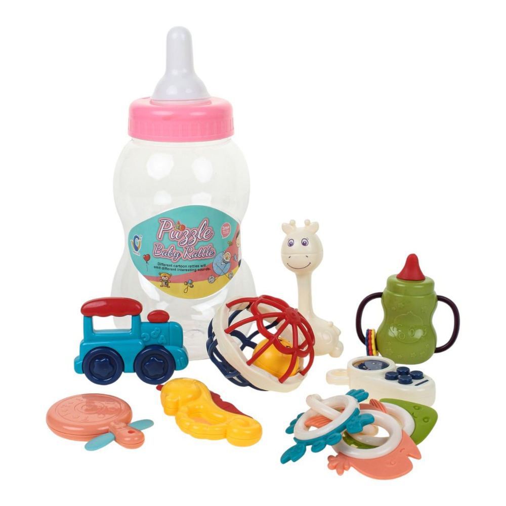 Набор погремушек 11шт, бутылочка 532-9