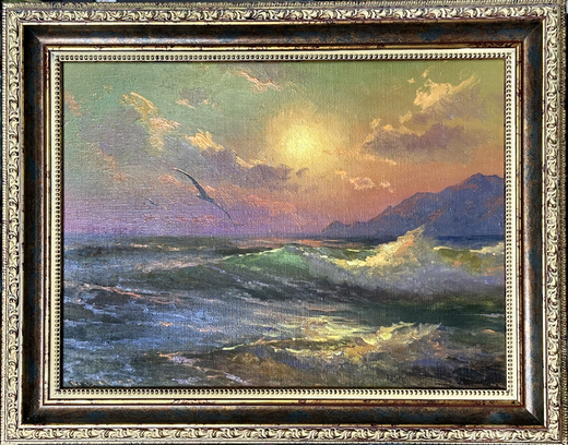 Беляев В. В. Прибой. Холст, масло. 2022 г.