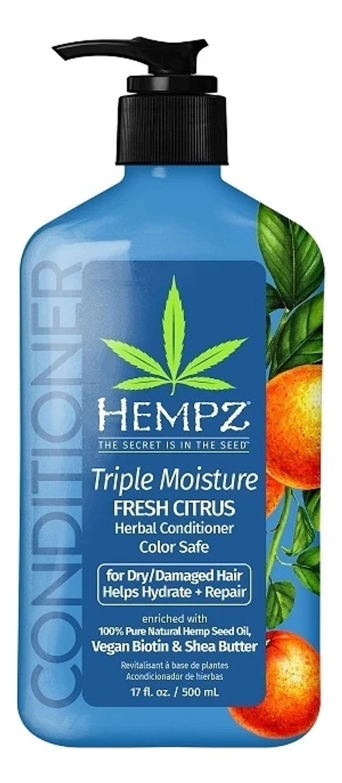 Hempz Кондиционер Тройное увлажнение -Triple Moisture Fresh Citrus Herbal Conditioner