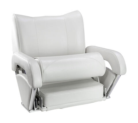 Кресло с перекидной спинкой и болстером Twin 46 Flip Up, обивка белый винил
