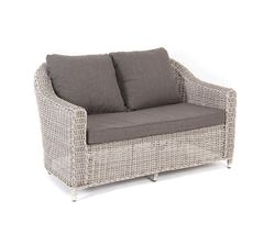 "Кон Панна" диван из искусственного ротанга двухместный, цвет бежевый