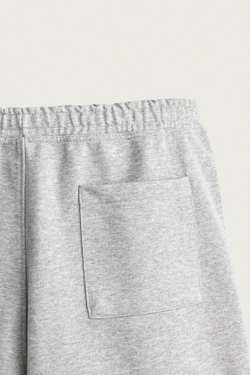 ZARA СПОРТИВНЫЕ ШОРТЫ RELAXED FIT, СЕРЫЙ МЕЛАНЖ