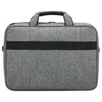 Сумка портфель BRAUBERG OFFICE с отделением для ноутбука 17,3", светло-серый меланж, 34х44х6 см, 272613