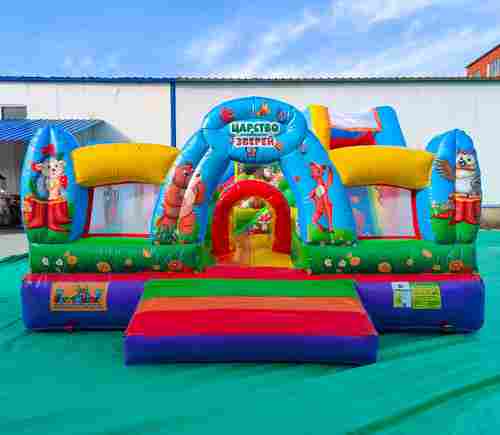 Коммерческий надувной батут «Царство зверей 2», 5x5x2.8 м.