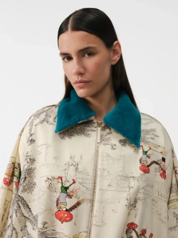 Куртка-бомбер принтованная OLA OLA