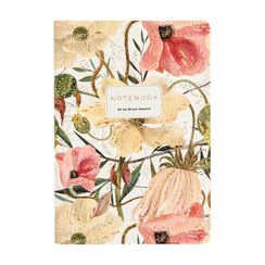Bloknot \ Блокнот \ Notebook Тетрадь А5 из экокожи, "Флора. Цветочная страсть" 60 л. клетка