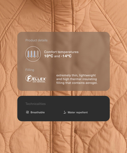 Oysho Водоотталкивающая утепленная куртка FELLEX® AEROGEL, пралине