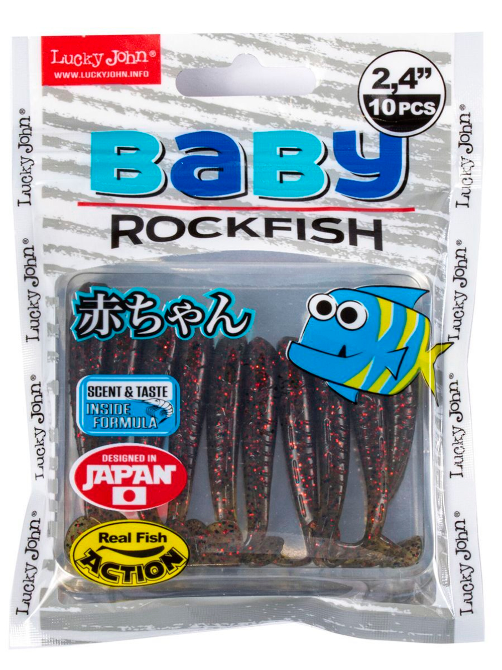 Виброхвосты съедобные LJ Pro Series BABY ROCKFISH 1.4in (03.50)/S26 20 шт. в упак.