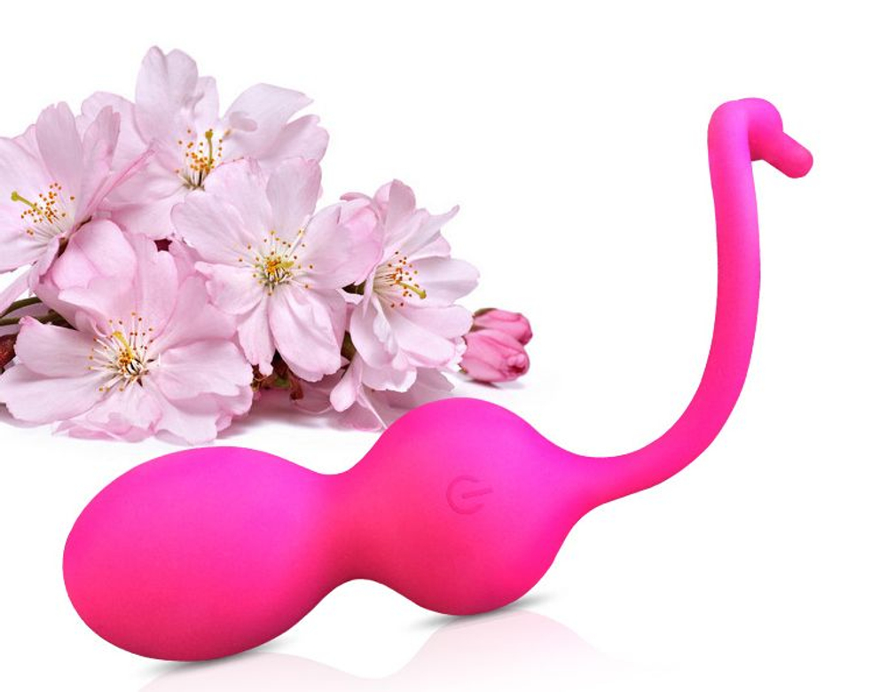 Вагинальный шарик-тренажер HiBall-1, совместимый с гаджетами iOs и Android (Цвет: розовый)